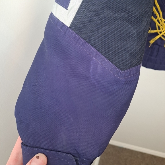 Spyder Blue Yellow Boys Ski Snowboarding Outdoor Winter Coat Size 18/20 - Picture 9 of 10